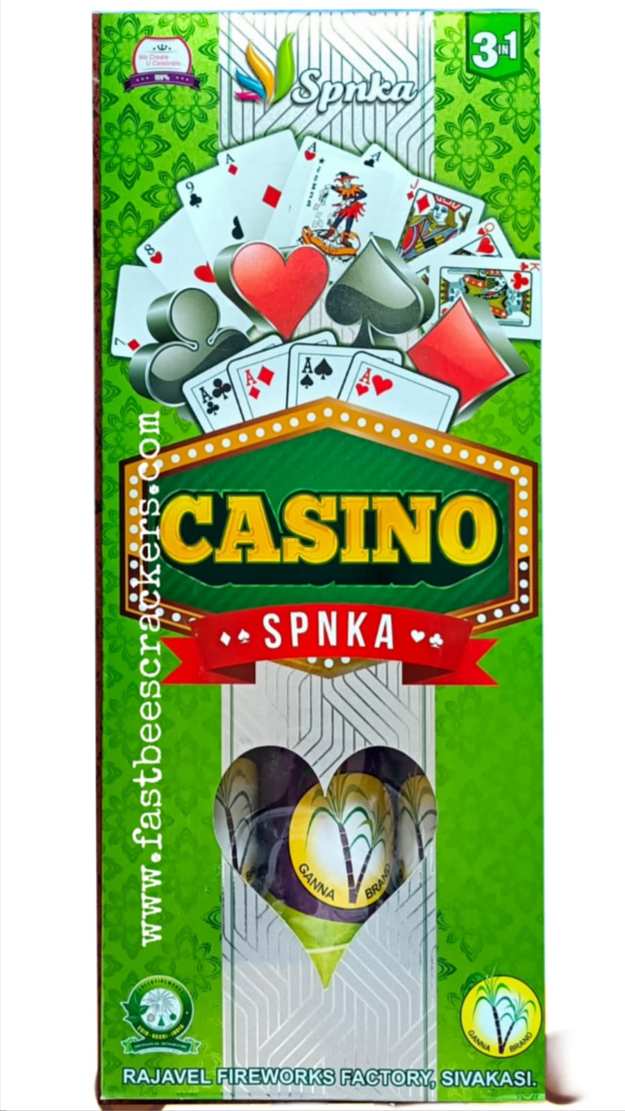 3 ½" Gambling series 3pcs (CASINO)