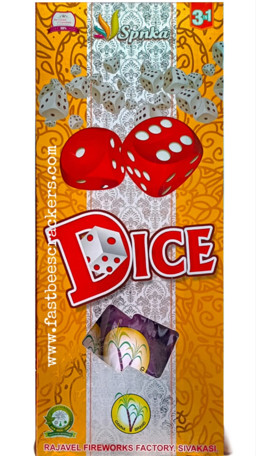 3 ½" Gambling series 3pcs (DICE)