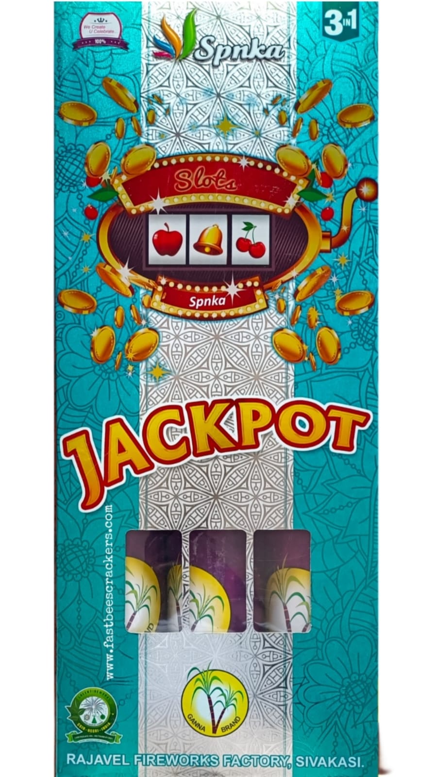 3 ½" Gambling series 3pcs (JACKPOT)